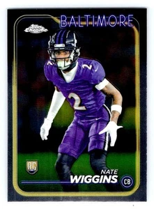 2024 Topps Chrome Football  227 Nate Wiggins – Baltimore Ravens - Bild 1 von 1