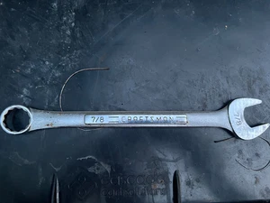 Vintage Craftsman MOLYBDENUM 44703 BF JAPAN 7/8” Combination Wrench - Picture 1 of 2