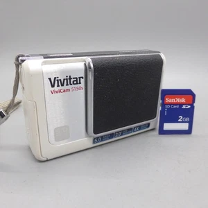 Vivitar Digital Camera Vivicam 5150s 5.0MP White Tested - Picture 1 of 8