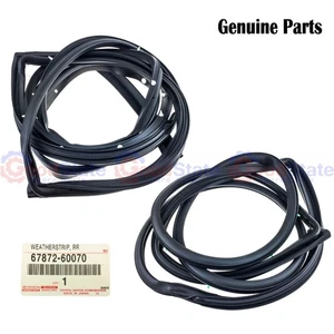 Genuine Toyota LandCruiser 100 Series UZJ Rear RH & LH Door Weatherstrip Seal - Picture 1 of 4