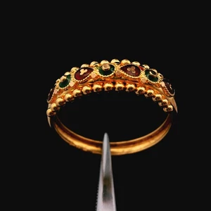 Bandring 22 Kt Gelbgold 1,3 dwt – Größe 7 - Bild 1 von 11