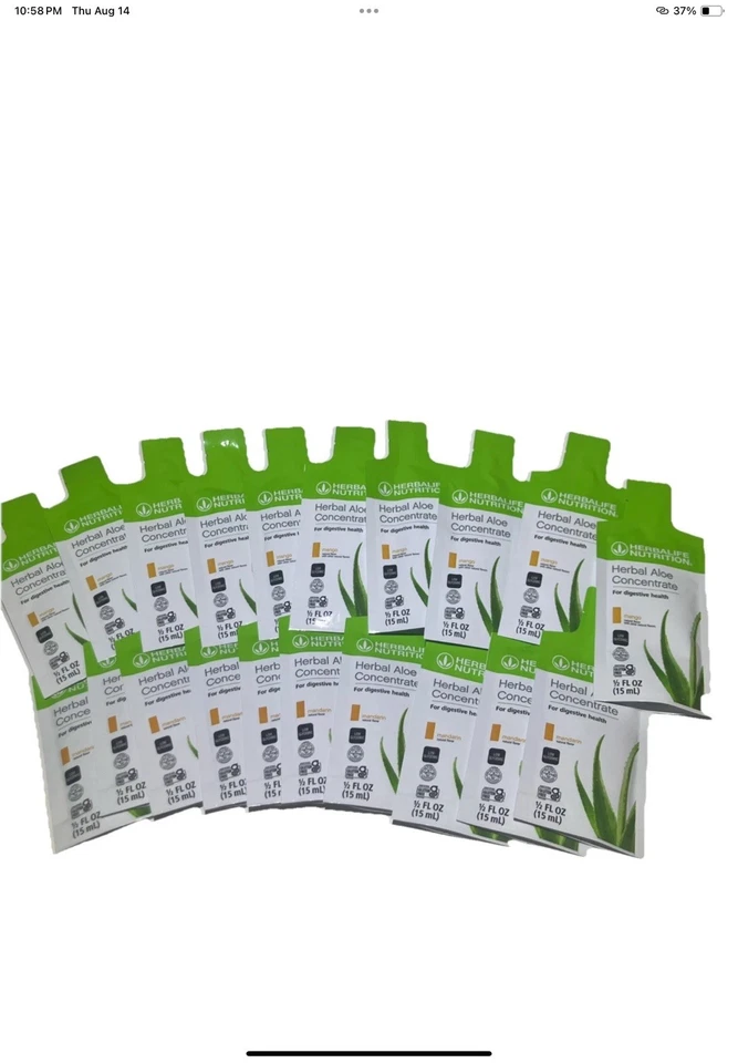 Herbalife Herbal Aloe Concentrate 20 Packets Mango - Image 1 of 1
