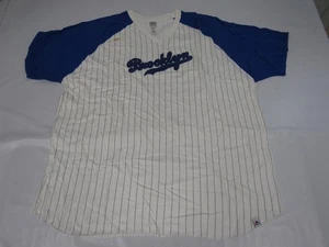 Camicia uomo Brooklyn Dodgers New-Minor-Flaw taglie grandi e alte 2XL-3XL Majestic - Foto 1 di 10