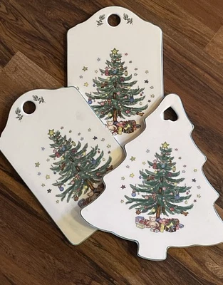 Nikko Felices Fiestas Trivet Lote Árbol de Navidad (3) Foto 1 de 4