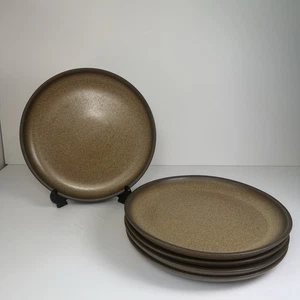 Denby - Romany - Gres - 5 x Platos de Cena 25 cm de Diámetro - Marrón Moteado - Imagen 1 de 5