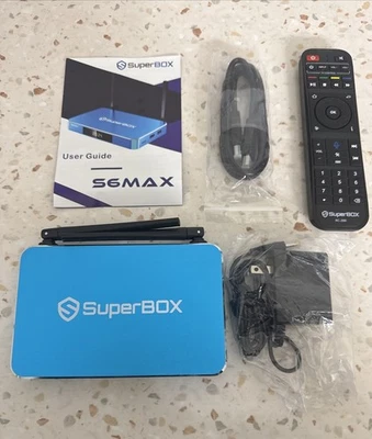 SuperBox S6 Max Streaming Box Android Smart TV NOB sport FREE Shipping - Image 1 of 4