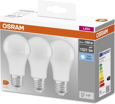 Osram LED Base Classic A Lampada, a Forma di Lampadina con Attacco E27 - Immagine 1 di 4