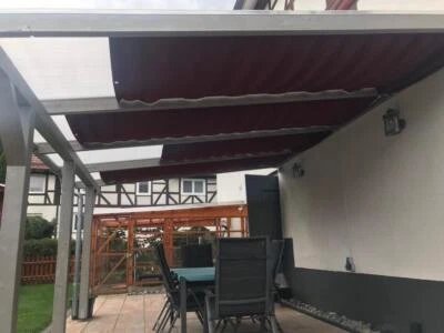 GÖTZ GARDINEN MAß-KONFEKTION Falt-Sonnensegel Seilspanntechnik Innenbeschattung Glasdach Beschattung EXKLUSIV