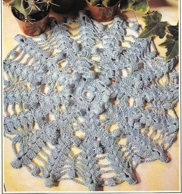 Blue Note Round Doily Crochet Pattern (10-1/2" diameter) - Image 1 of 1