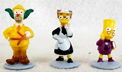 Clue Simpsons Lot Waylon Smithers Mrs. White Krusty Bart Game Piece Mover 2002 - Image 1 of 4