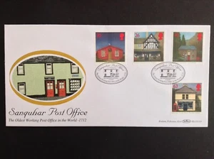 GB Benham 1997 Conjunto de Oficinas de Correos en Sanquhar Cubierta del Primer Día - Dumfriesshire SHS - Imagen 1 de 1