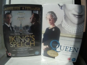 The King's Speech + The Queen 2 x DVDs starring Helen Mirren New & Sealed R2 DVD - Picture 1 of 2
