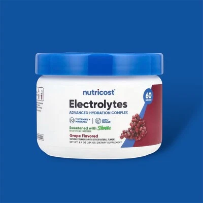 Nutricost, Electrolytes, Advanced Hydration Complex, Traube, 234 g