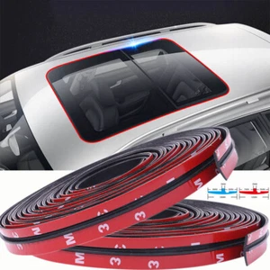 2M Car Front Rear Windshield Sunroof Weatherstrip Rubber Sealing Strip Edge Trim - Foto 1 di 11