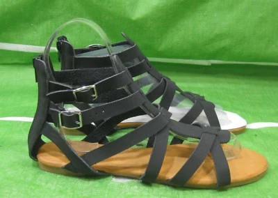 全新 LADY 竹黑色偷看鞋头 夏季凉鞋 女式 8.5 码 — 第 1/4 张图片