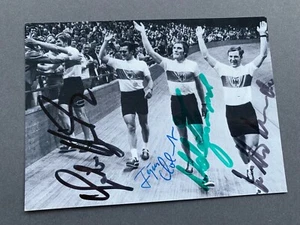 HEMPEL-COLOMBO-HARITZ-SCHUMACHER Olympiasieger 1972 RAD signed Foto 10x14 - Picture 1 of 1