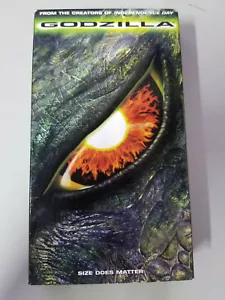 Godzilla - VHS - Matthew Broderick Embossed Cover - Picture 1 of 1