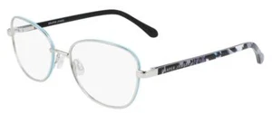 NEW Draper James DJ5024 045 Silver Eyeglasses 54mm with Floral Temples & DJ Case - Picture 1 of 2