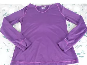 Layer 8 Performance Quick Dry Female Purple Hoodie Size M - Picture 1 of 9