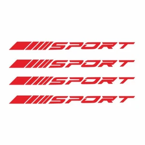 4pcs Pack Wheels Rims Sport Racing Decal Stripe Sticker Emblem for Race Car SUV, - Picture 1 of 14