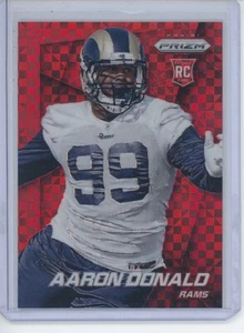 2014 Prizm Aaron Donald RC ROOKIE RED POWER PRIZM #128 26/125 Rams Future HOF - Picture 1 of 2