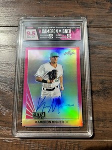 2019 Leaf Metal Draft 1990 Throwback Auto Pink /20 Kameron Misner #LT-KM1 Gem 10