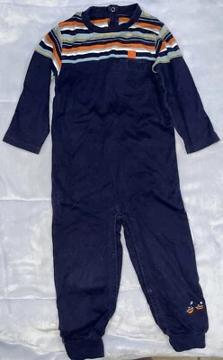 Vhtf 罕见复古 Gymboree 海贼王连体裤船 2001 年航海冒险 3T — 第 1/4 张图片