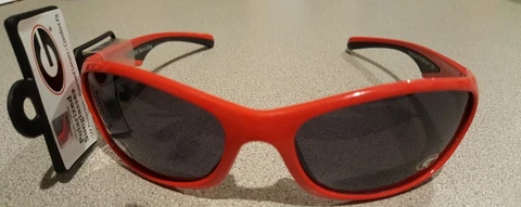 Georgia Bulldogs Collegiate Polarized Sunglasses, Full Rim, Red Cover