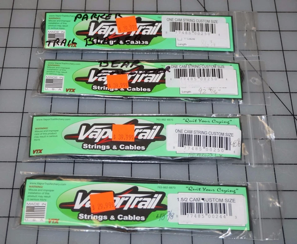New Vapor Trail String One Cam String Custom Size Multiple Sizes! - Image 1 of 1