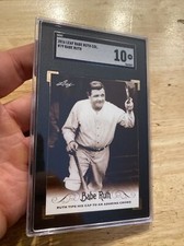 Babe Ruth SGC 10 MINT Leaf Great Bambino Collector Card Sultan Swat 2016 ❤️NYC