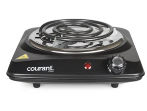 COURANT Electric Single Burner 1000 Watts Coil Heating Element, Black - Picture 1 of 10