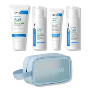 Skin Care Set, Hyaluronic Acid Travel Size Skincare Set W/ Low Ph Cleanser, Mois - Picture 1 of 12