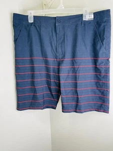 New Royal Class Men's Hybrid Short Size  XL Blue Striped Shorts ￼ - Picture 1 of 8