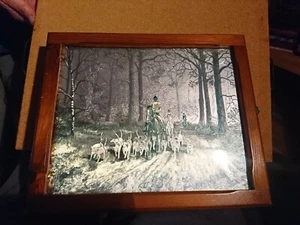 Schlüsselkasten Holz mit Glasfront in 3D Optik aus 70'er Jahre 'Topzustand'  - Bild 1 von 5