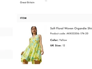Karen Millen Soft Floral Organza Shirred Halter Dress Size 12 - Picture 1 of 5
