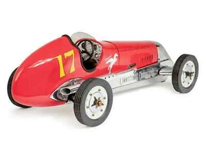 BB Korn Red 1930s Tether Car Aluminum Model 21" Replica Racing Spindizzy New - Picture 1 of 7