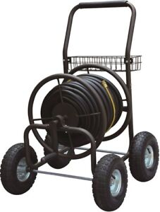 GARDEN WATER HOSE REEL WAGON CART HOLDS 400' - LANDSCAPERS SELECT TC4703 -NEW