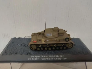 Sd.kfz.161 PANZER IV Ausf D 1941 LIBYA GERMANY WW 2 1:72 ALTAYA IXO - Imagen 1 de 2