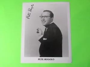 PETE RUGOLO 8X10 VINTAGE FIRMATO/AUTOGRAFATO STAMPA FOTO LUCIDA - Foto 1 di 2