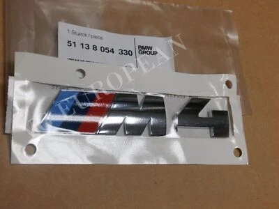 M4 Original M4 Baúl Trasero Cromo Emblema "M4" Calcomanía Insignia NUEVO Foto 1 de 2