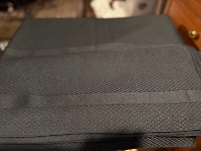 60" x 84" Solid Black Rectangular Tablecloth STRIPES/BANDS - Image 1 of 2