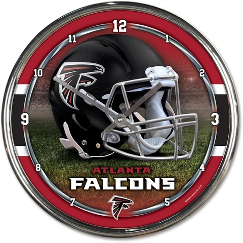 Atlanta Falcons WinCraft Chrome Wall Clock Cover
