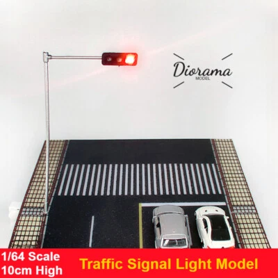 Diorama 1/64 Traffic Signal LED Light City Railway Scene Props Model Accessories - Image 1 of 4