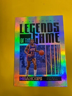 RS27346  2020-21 Hoops Legends of the Game Silver #56 Isiah Thomas #186/199 - Image 1 of 2