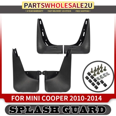 4 piezas protectores contra salpicaduras izquierda y derecha guardabarros para vagón Mini Cooper Clubman R55 2010-2014 Foto 1 de 4