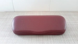 Eyeglass Hard Case Reading Glasses Clam Shell Box Protector Brown Unbranded EUC - Picture 1 of 7