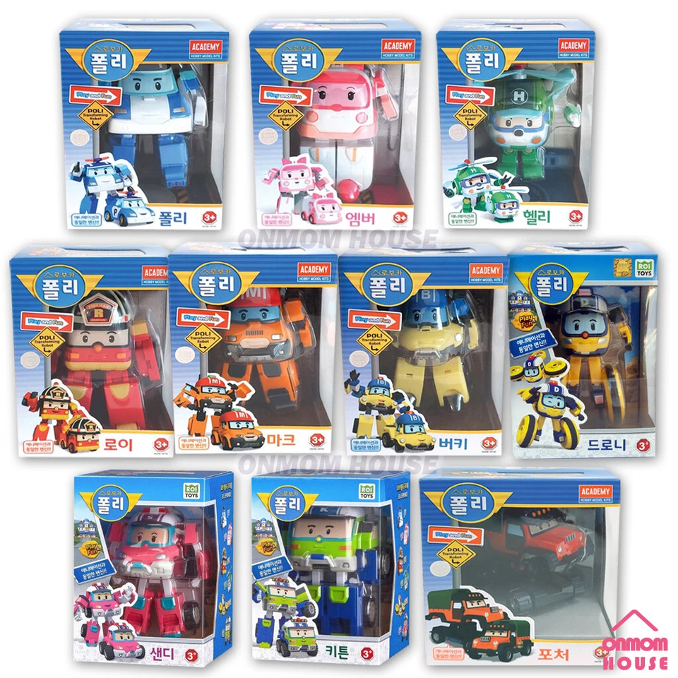 Robocar Poli Transformer Robot Action Figure 10 Types Car Toy - Image 1 of 2