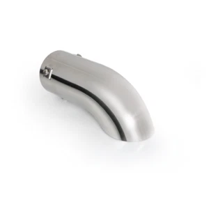 Terminale scarico universale tuning inox singolo curvo TS-44 50-60mm - Imagen 1 de 3