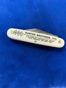 Vintage Colonial Prov. USA 2 Blade Sumter Brothers Advertising Knife Knoxville - Picture 1 of 9