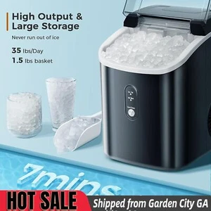 35 libras/24H encimera para máquina de hielo pepitas, máquina para hacer hielo de GA 31408 - Imagen 1 de 7
